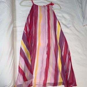 Adorable multicolored pink dress